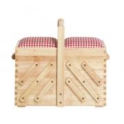 Travailleuse en bois de caoutchouc clair
