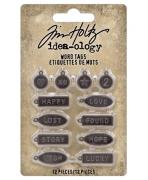Idea-Ology Ornements en métal - Etiquettes de mots