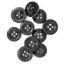 Boutons de Bande de Taille - Noir