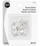 Boutons de Blouse - Blanche perle