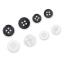 Boutons de Blouse - Blanche et noir