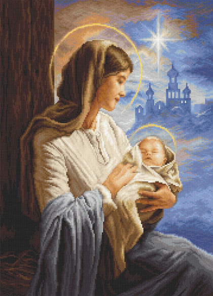Saint Mary and The Child - Petit Point