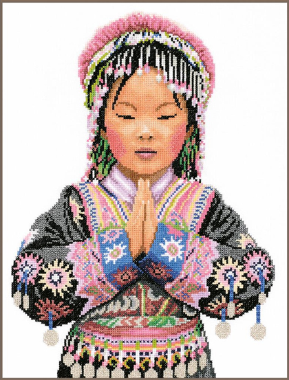 Fille d\'une tribu thaïlandaise