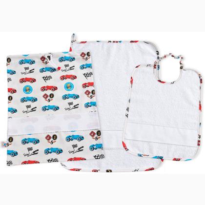 Set Crèche - Voitures de courses - Blanc