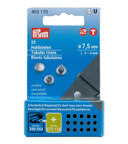 Rivets tubulaires 3-4mm