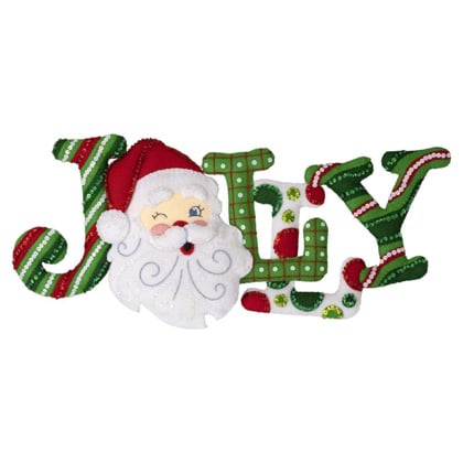 Kit déco en feutrine - Jolly Santa