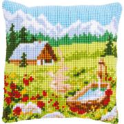 Coussin : Prairie de montagne