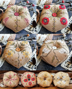 Four Seasons Flowers Biscornu