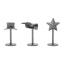 Idea-Ology Ornements en métal - Supports de figurines