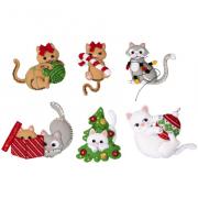 Kit Décorations en feutrine - Frisky Kitties