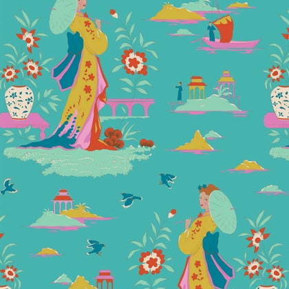 Garden Vista Turquoise