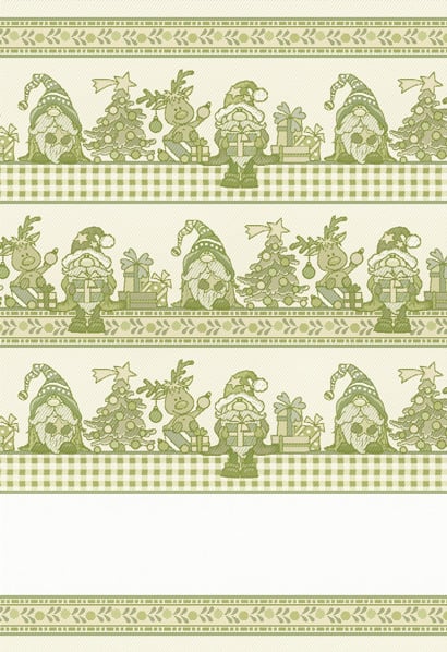 Serviette - Nisser Lurex - Vert