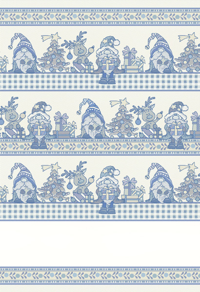 Serviette - Nisser Lurex - Bleu