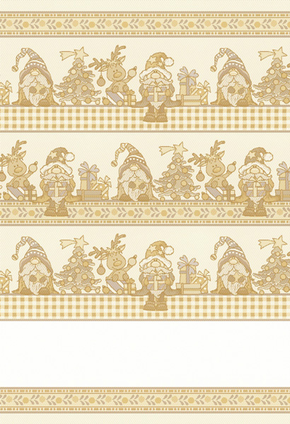 Serviette - Nisser Lurex - Jaune