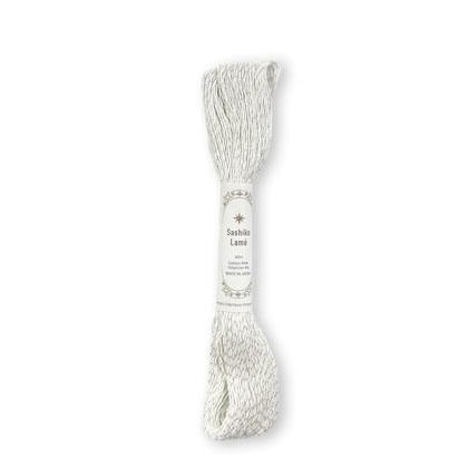 Fil Lamé pour Sashiko - Blanc