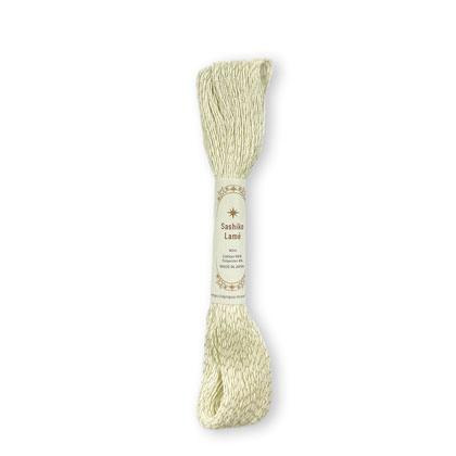 Fil Lamé pour Sashiko - Crème