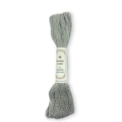 Fil Lamé pour Sashiko - Gris