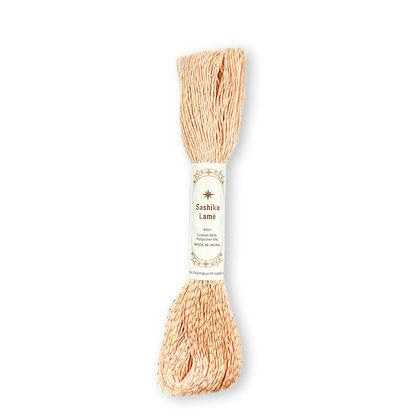Fil Lamé pour Sashiko - Corail