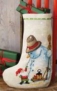 Chaussette de Noël - Snowman