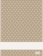 Serviette - Pois - Ecru