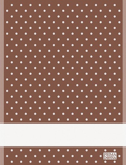 Serviette - Pois - Cacao