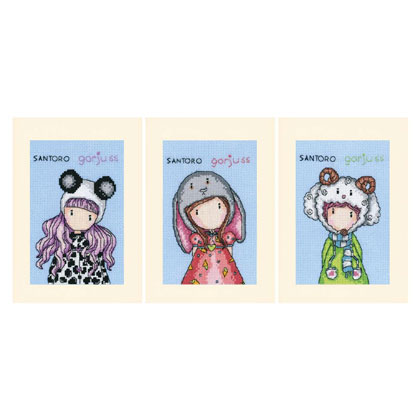 Cartes à broder : Gorjuss - Set de 3