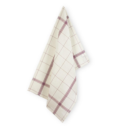 Serviette - Torchon Montmartre crème - Prune