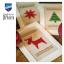 Cartes à broder : Arbres de Noël à damier - Set de 3