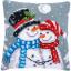 Coussin : Bonhommes de neige