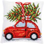 Coussin : Voiture de Noël
