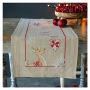 Chemin de table - Renne dans l'esprit de Noël