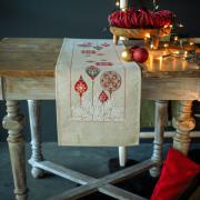 Chemin de table - Étoiles de Noël