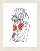 Figures florales coquelicots