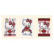 Cartes à broder : Hello Kitty Cuteness - Set de 3