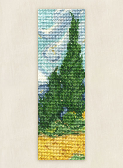 Champs de blé avec cyprès - Vincent Van Gogh - Marque-page