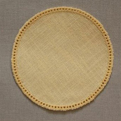 Napperon ronde - Crème Ø 12cm.