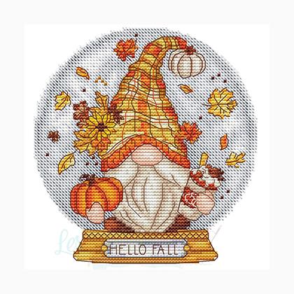 Snow Globe Fall Gnome