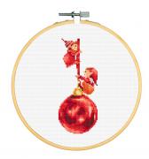 Elves with Christmas ball
