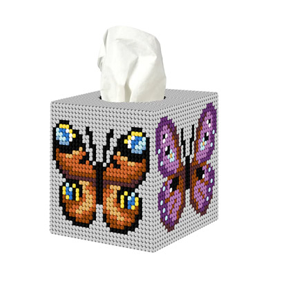 Couverture de boîte à mouchoirs Butterflies