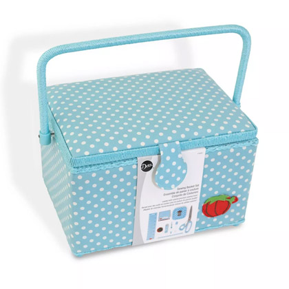 A.Dinsenen Panier De Couture En Bois Complet – Kit De Couture Avec Accessoires Essentiels
