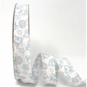 Biais Teddy - Ourson couleur tourterelle (30 mm)