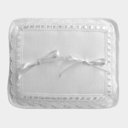 Coussin pour anneaux de mariage - Blanc
