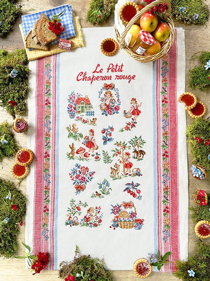 Torchon «Le petit chaperon rouge» - Lin