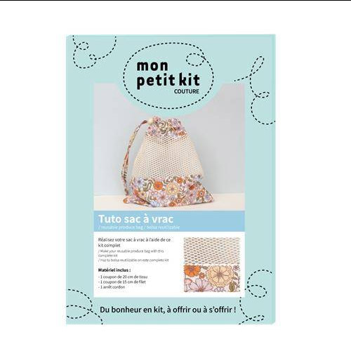 Kit couture complet - Sac à vrac (tissu bio)