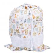 Sac porte-layette - Primi Passi Lettere - Tourterelle
