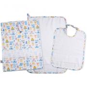 Set Crèche - Primi Passi - Bleu Ciel - Blanc
