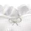 Coussin pour anneaux de mariage - Coeur - Blanc