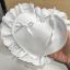 Coussin pour anneaux de mariage - Coeur - Blanc