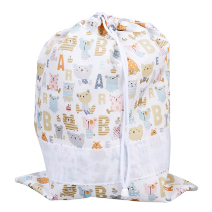 Sac porte-layette - Primi Passi Lettere - Tourterelle