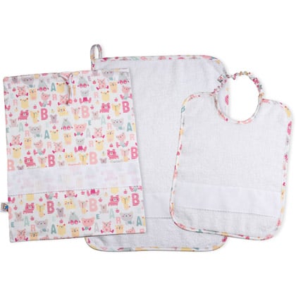 Set Crèche - Primi Passi - Rose - Blanc